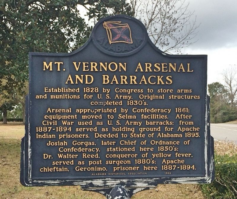 Nearby Mount Vernon Arsenal Marker image. Click for full size.