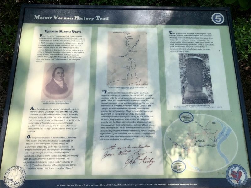 Ephraim Kirby's Grave Marker. Click for full size. Ephraim Kirby's Grave Marker image. Click for full size.