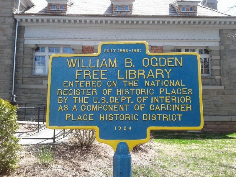 William B. Ogden Free Library Marker image. Click for full size.