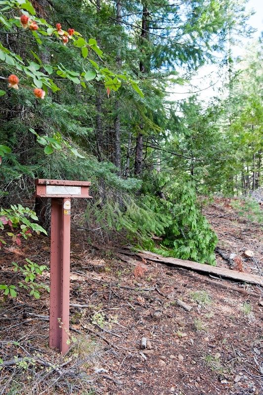 Nobles Trail - Manzanita Chute Marker. Click for full size. Nobles Trail - Manzanita Chute Marker image. Click for full size.