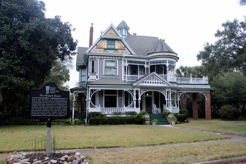 The Shepard House and Marker image. Click for full size.