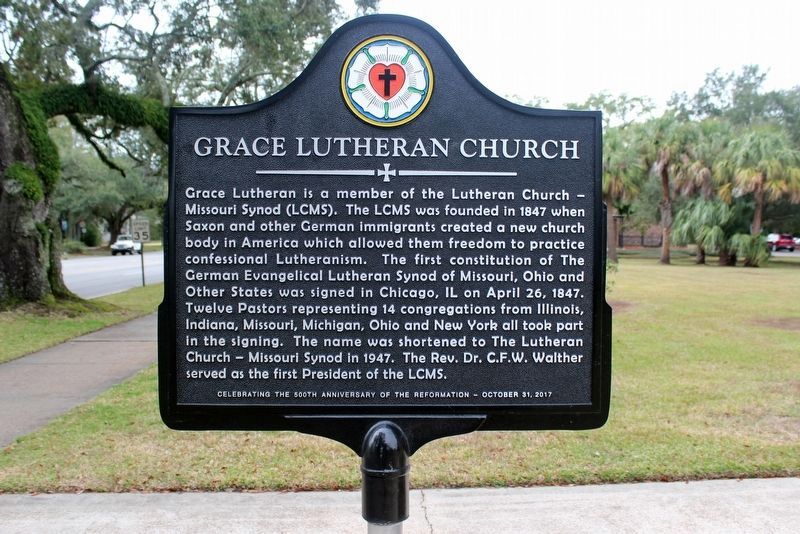 Grace Lutheran Church Marker, Side 2 image. Click for full size.