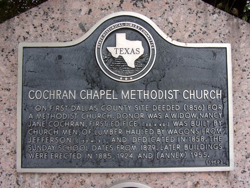 Cochran Chapel Methodist Church Marker image. Click for full size.