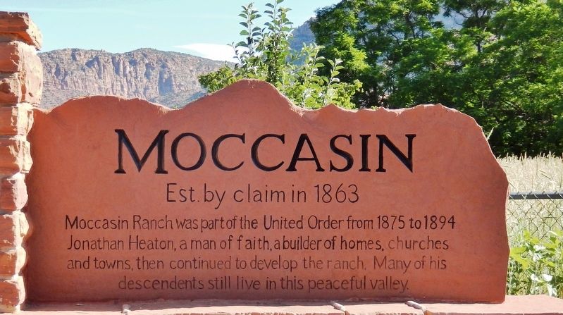 Moccasin Marker image. Click for full size.