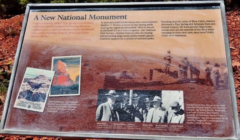 A New National Monument Marker. Click for full size. A New National Monument Marker image. Click for full size.