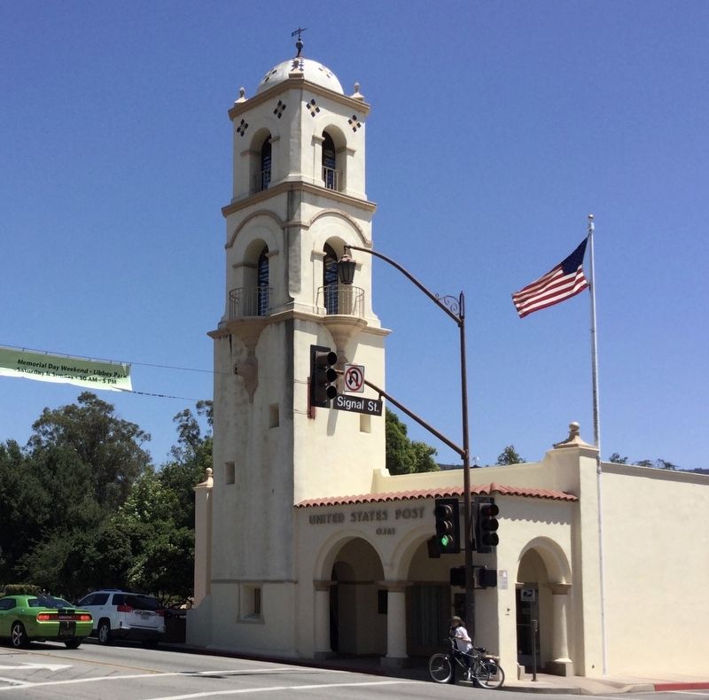Ojai Post Office Tower and Portico image. Click for full size.
