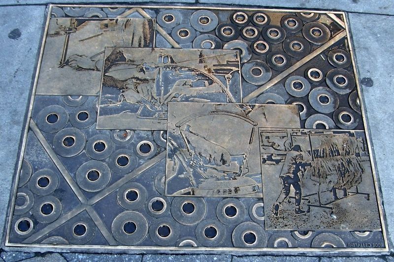 New York City Garment Workers, plaque 6. Click for full size. New York City Garment Workers, plaque 6 image. Click for full size.