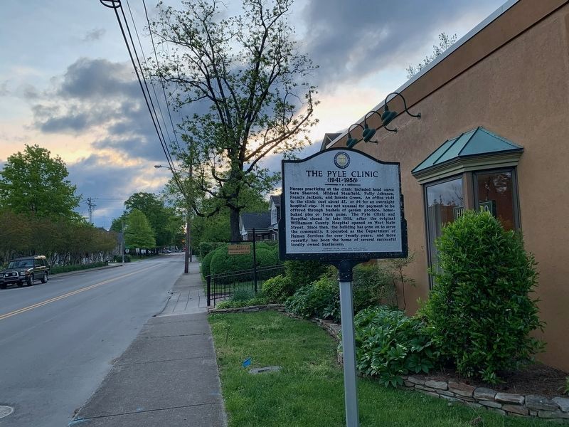 The Pyle Clinic Marker. Click for full size. The Pyle Clinic Marker image. Click for full size.