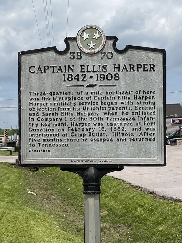 Captain Ellis Harper Marker image. Click for full size.