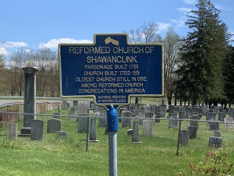 Reformed Church of Shawangunk Marker image. Click for full size.
