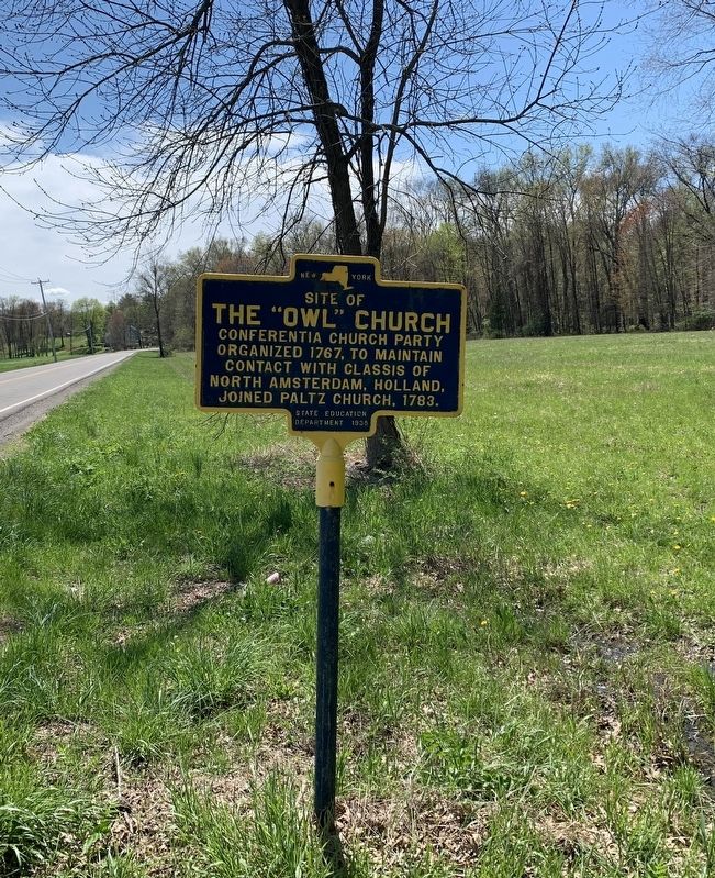 The “Owl” Church Marker image. Click for full size.
