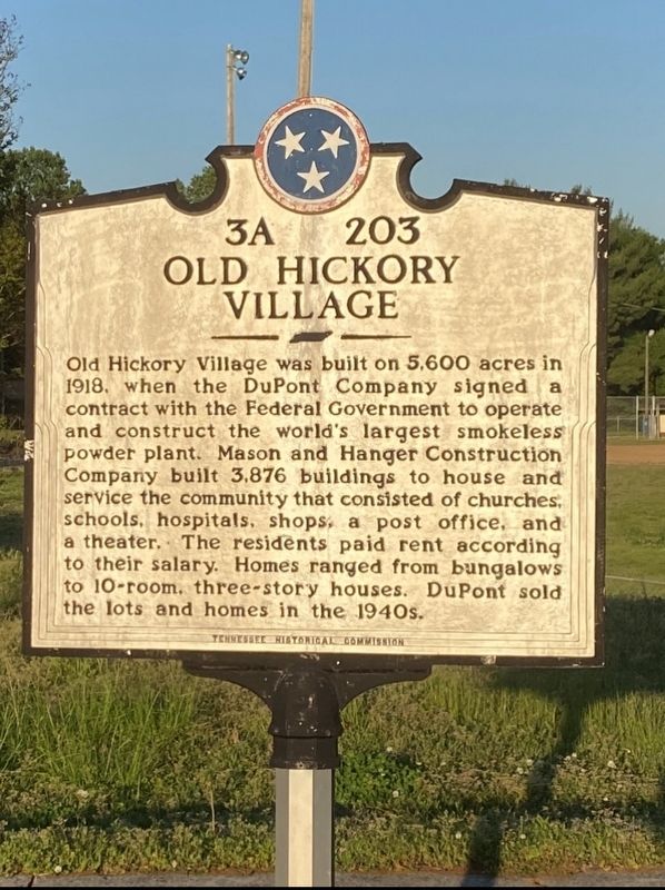 Old Hickory Village Marker image. Click for full size.