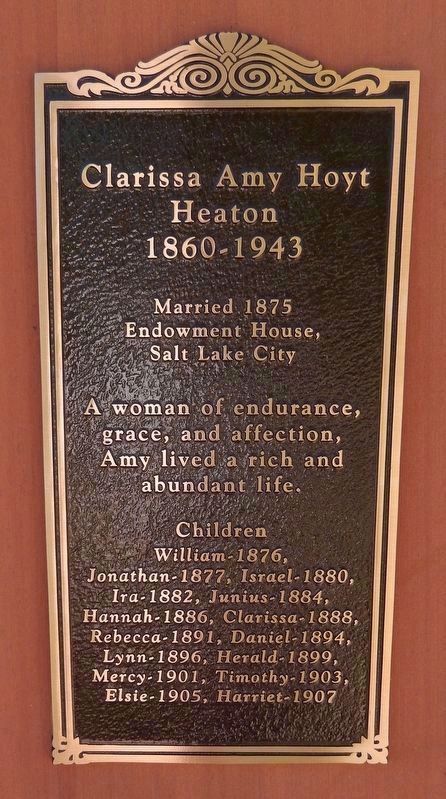 Clarissa Amy Hoyt Heaton image. Click for full size.