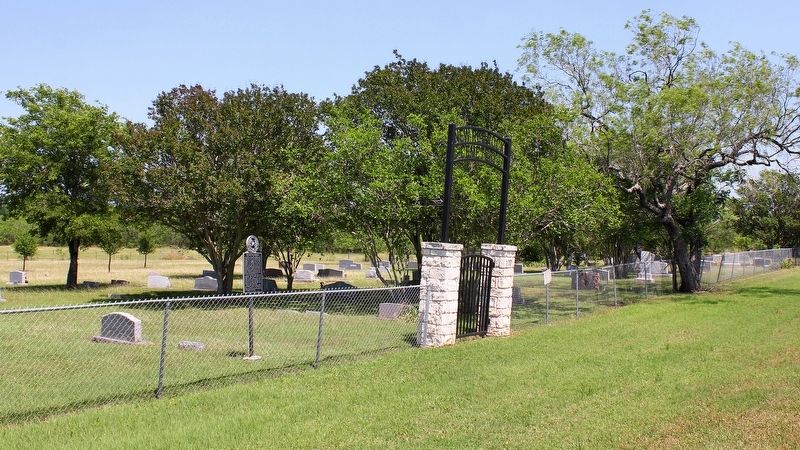 New Red Rock Cemetery Marker Area image. Click for full size.