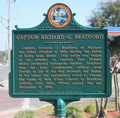 Captain Richard G. Bradford Marker image. Click for full size.