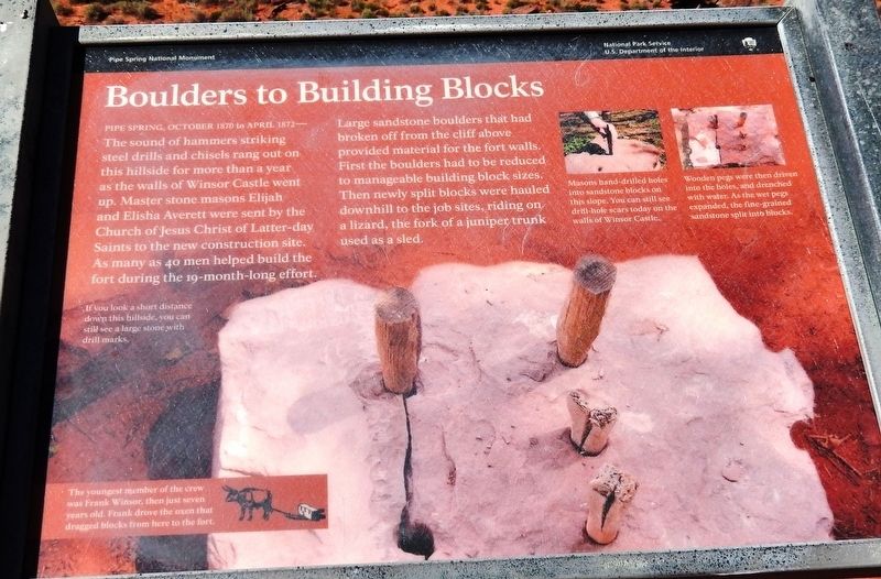 Boulders to Building Blocks Marker image. Click for full size.