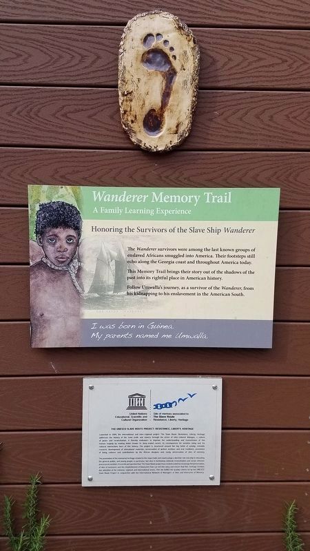 Wanderer Memory Trail - A Family Learning Experience Marker image. Click for full size.