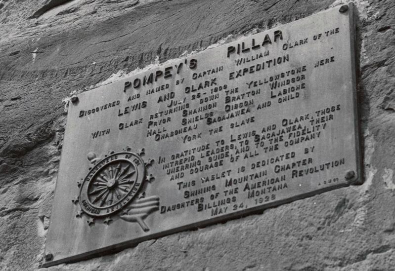 Pompey's Pillar Marker. Click for full size. Pompey's Pillar Marker image. Click for full size.