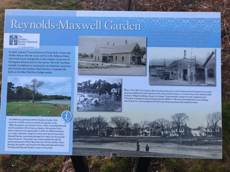 Reynolds-Maxwell Garden Marker. Click for full size. Reynolds-Maxwell Garden Marker image. Click for full size.