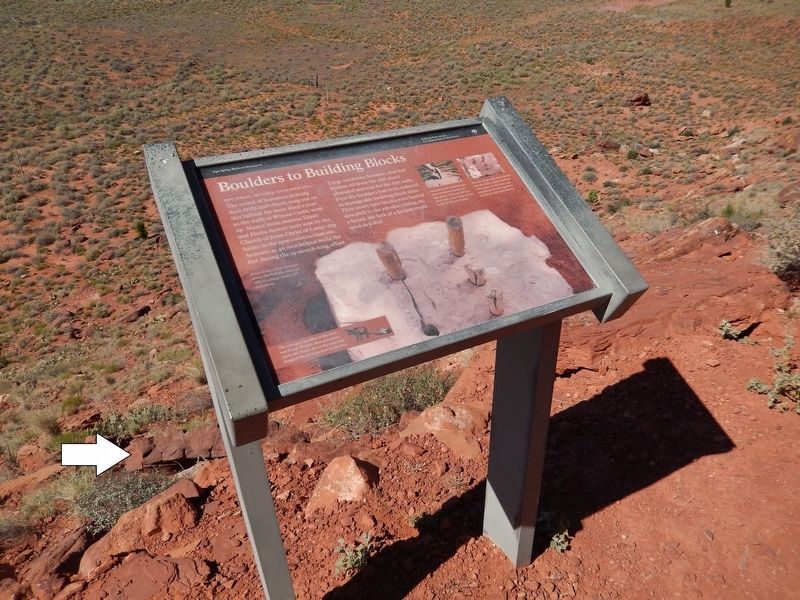Boulders to Building Blocks Marker. Click for full size. Boulders to Building Blocks Marker image. Click for full size.