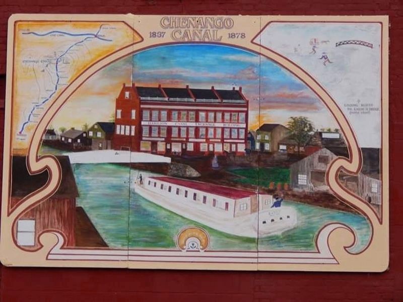 Chenango Canal artwork. Click for full size. Chenango Canal artwork image. Click for full size.