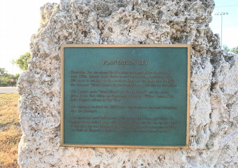 Plantation Key Marker image. Click for full size.