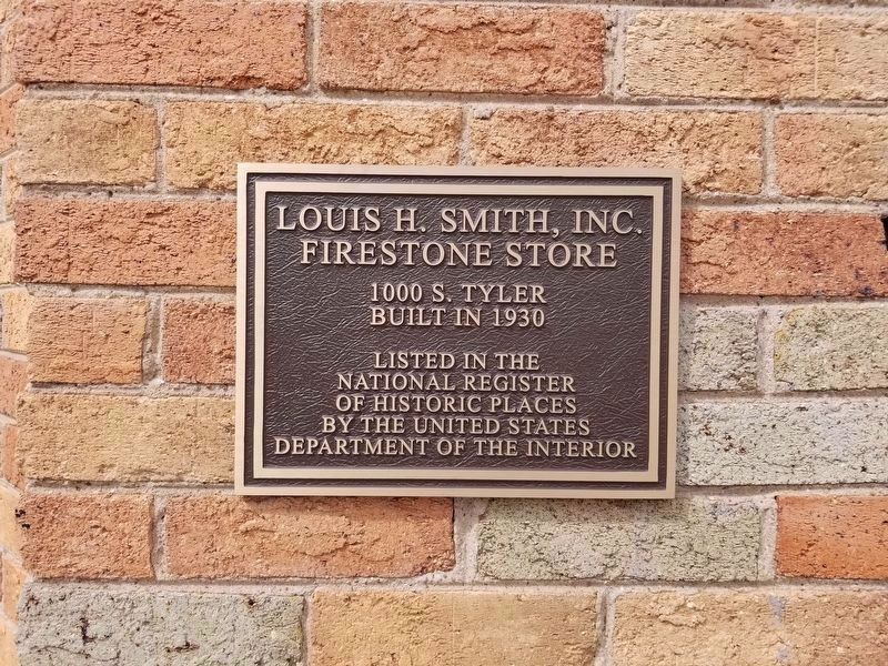 Louis H. Smith, Inc. Firestone Store Marker. Click for full size. Louis H. Smith, Inc. Firestone Store Marker image. Click for full size.