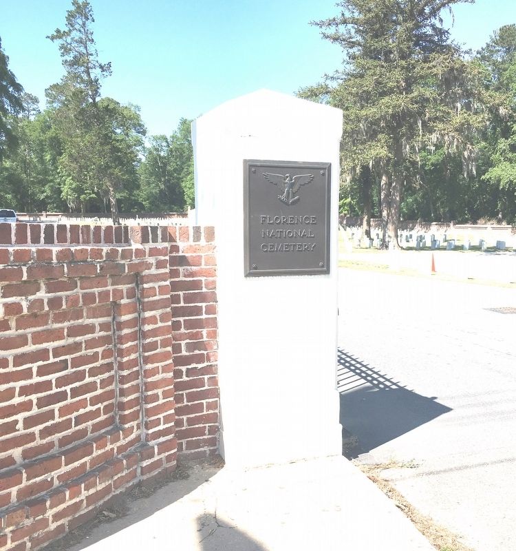 Florence National Cemetery (Old Section) Entrance image. Click for full size.