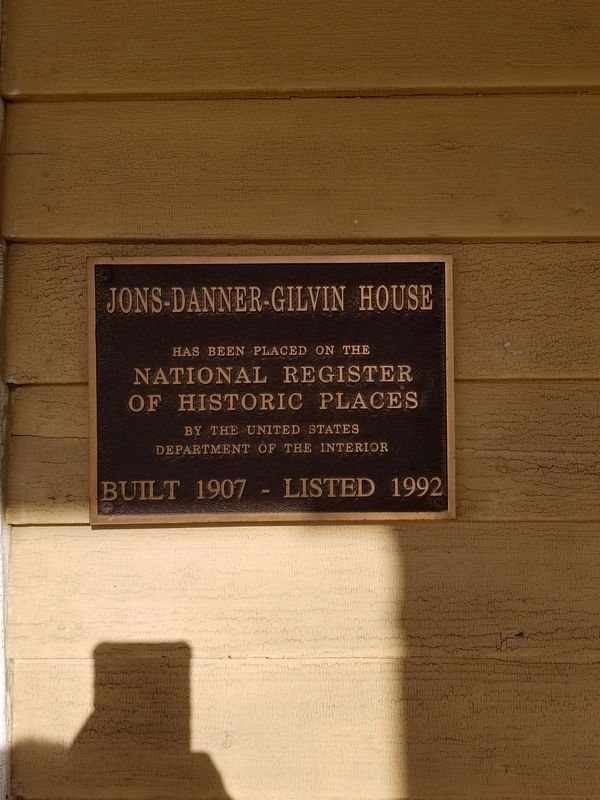 Jons-Danner-Gilvin House Marker image. Click for full size.
