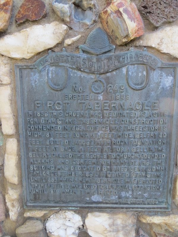 First Tabernacle Marker. Click for full size. First Tabernacle Marker image. Click for full size.