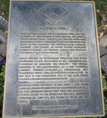 Craghead Field Marker. Click for full size. Craghead Field Marker image. Click for full size.