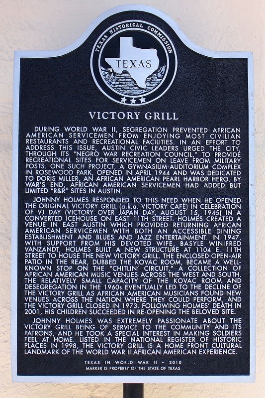 Victory Grill Marker. Click for full size. Victory Grill Marker image. Click for full size.