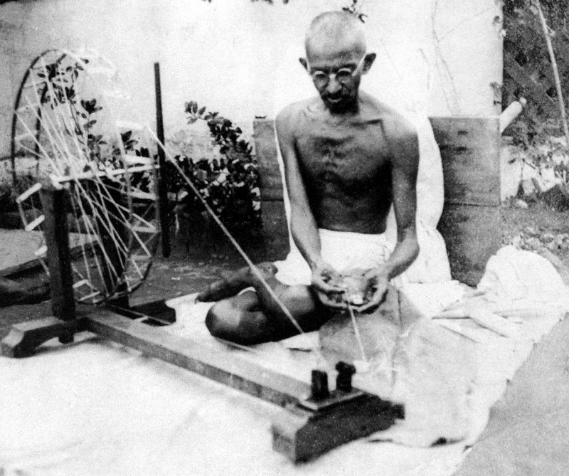 Mohandas K. Gandhi. Click for full size. Mohandas K. Gandhi image. Click for full size.