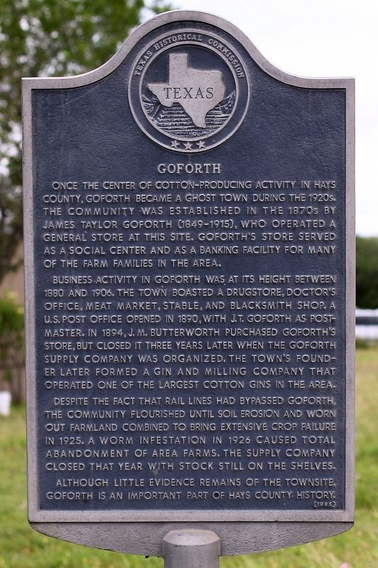 Goforth Marker image. Click for full size.