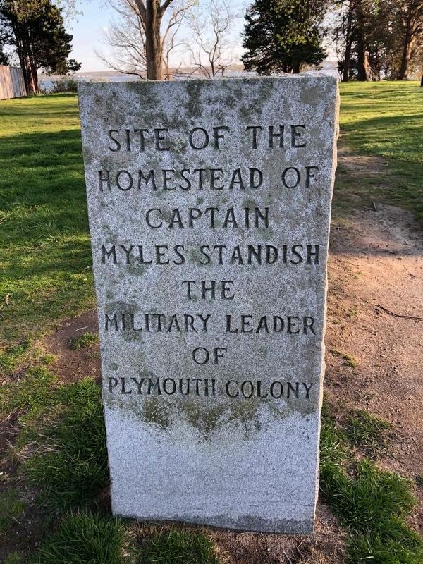 Homestead of Captain Myles Standish Marker image. Click for full size.