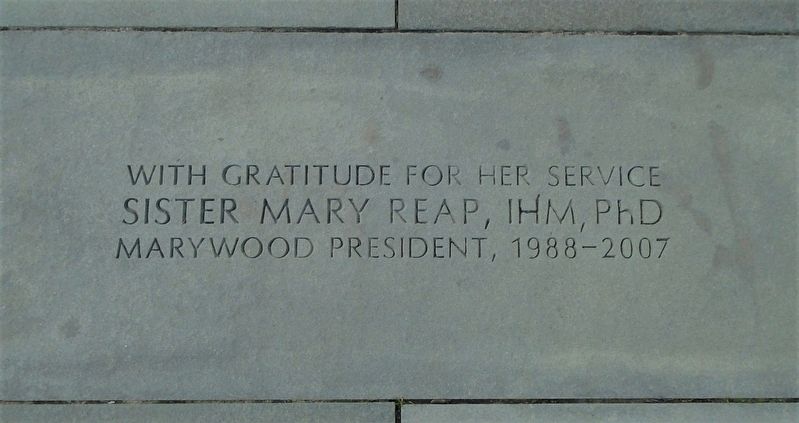 Marywood University Morgan Memorial Garden Paver. Click for full size. Marywood University Morgan Memorial Garden Paver image. Click for full size.