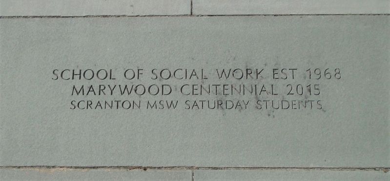 Marywood University Morgan Memorial Garden Paver. Click for full size. Marywood University Morgan Memorial Garden Paver image. Click for full size.