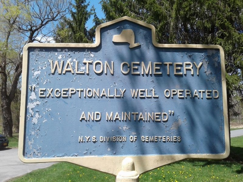 Walton Cemetery Marker image. Click for full size.