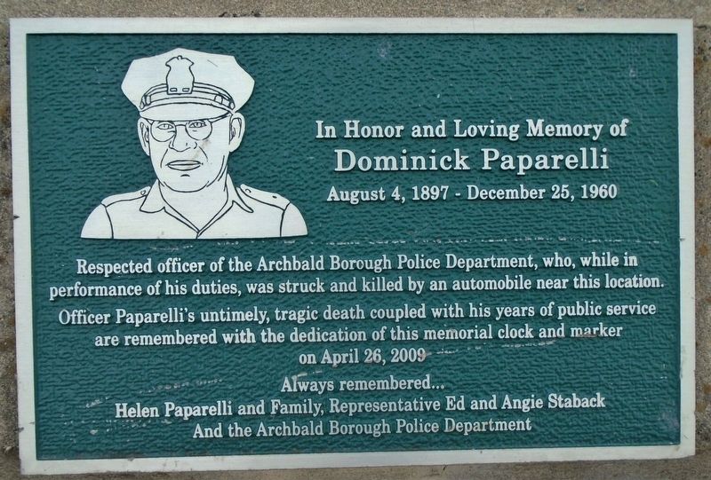 Dominick Paparelli Marker image. Click for full size.