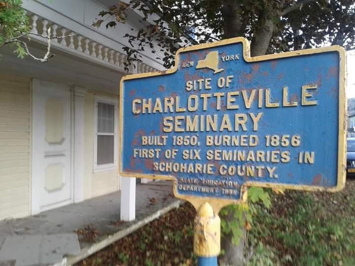 Site of Charlotteville Seminary Marker