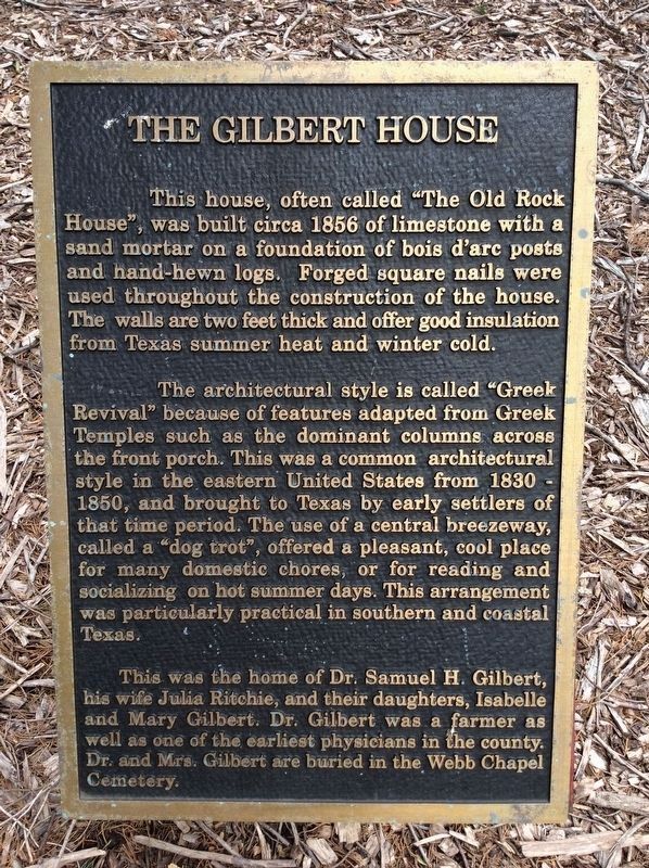 Additional Gilbert House Marker image. Click for full size.