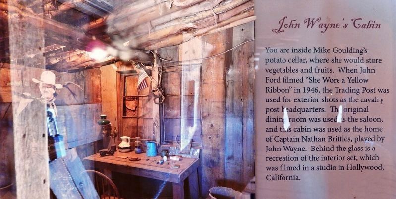 John Wayne's Cabin  Interior image. Click for full size.