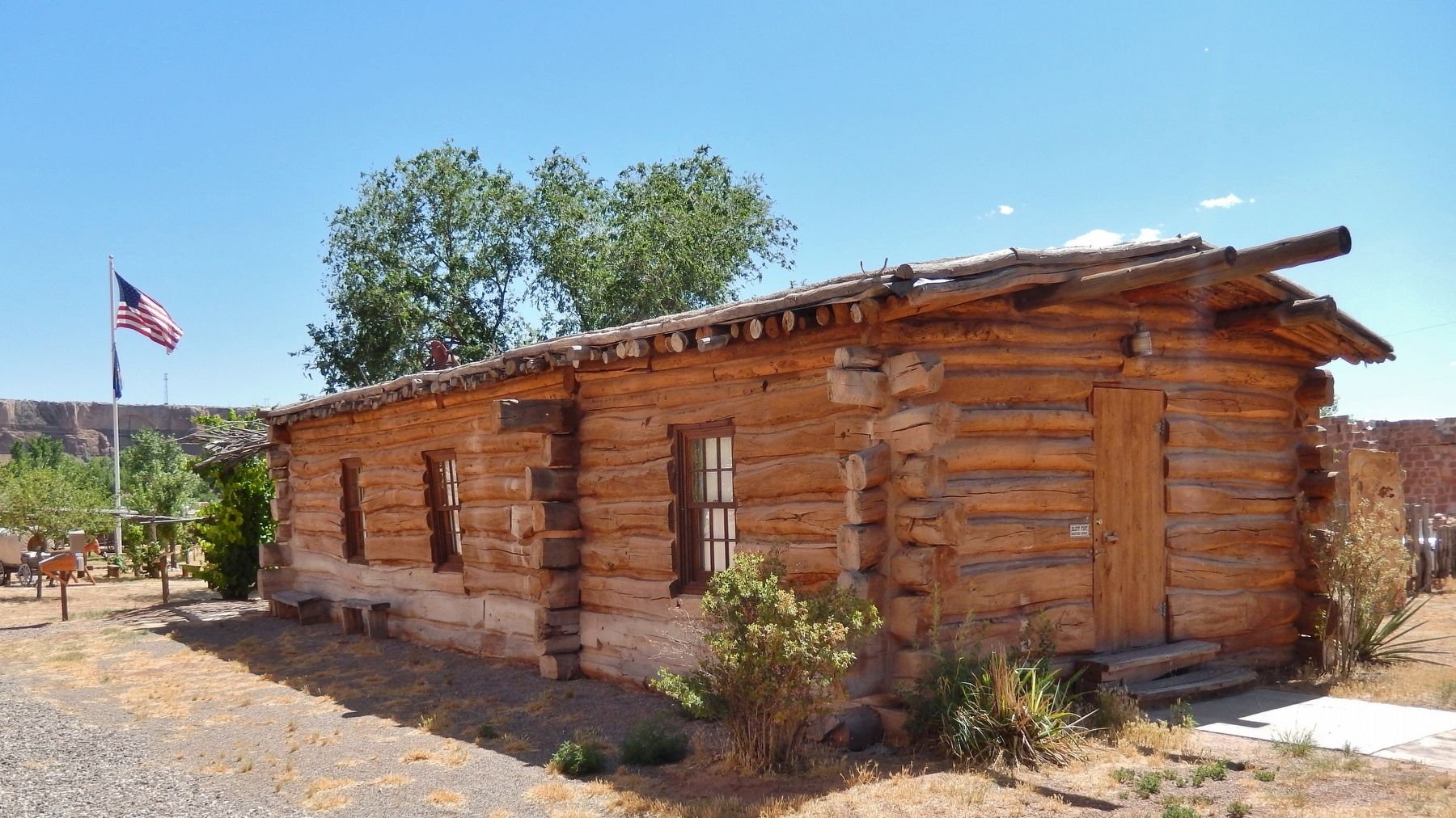 Bluff Meetinghouse (<i>northeast corner</i>). Click for full size. Bluff Meetinghouse (<i>northeast corner</i>) image. Click for full size.
