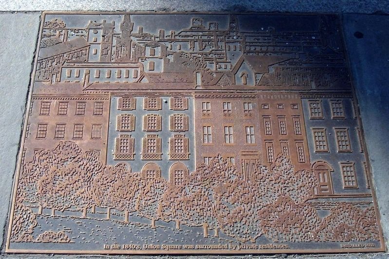 Union Square History plaque 6. Click for full size. Union Square History plaque 6 image. Click for full size.