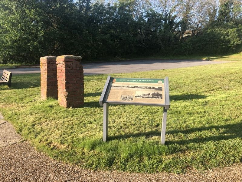 Quartermaster Repair Shops Marker. Click for full size. Quartermaster Repair Shops Marker image. Click for full size.