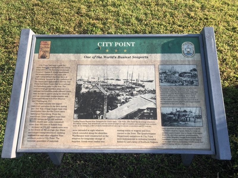 City Point Marker. Click for full size. City Point Marker image. Click for full size.