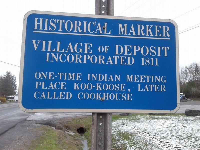 Village of Deposit Marker image. Click for full size.