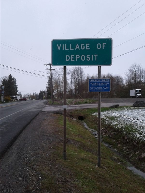 Village of Deposit Marker image. Click for full size.