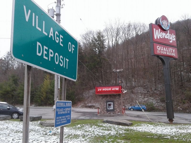 Village of Deposit Marker image. Click for full size.