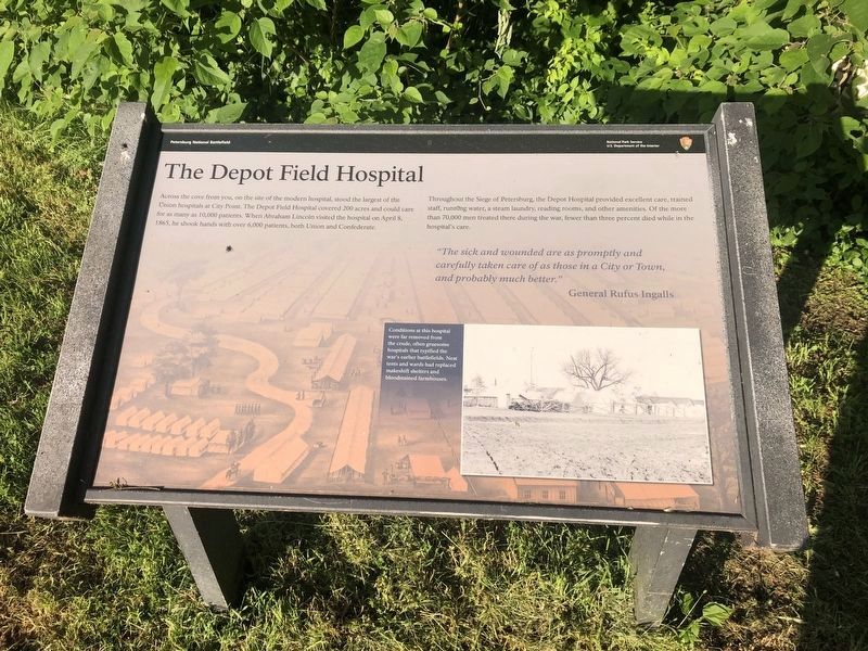 The Depot Field Hospital Marker. Click for full size. The Depot Field Hospital Marker image. Click for full size.